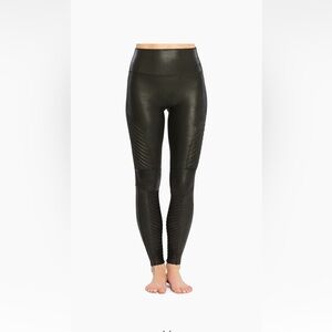 Spanx Faux Leather Moto Leggings